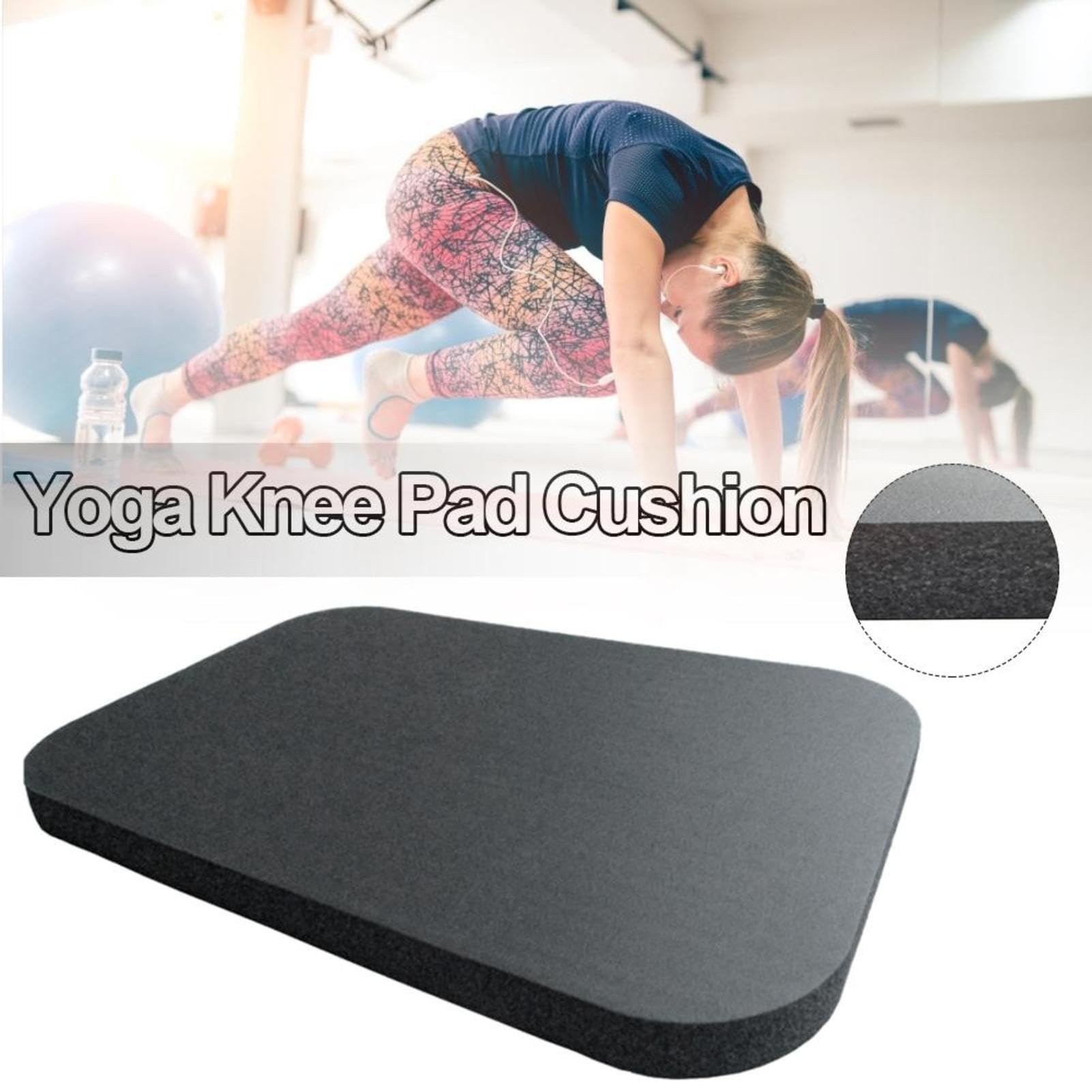 Cojín para La Rodilla De Yoga - Rodilleras De Apoyo para Yoga, Esterilla De Yogas De Alta Densidad, Rodillera De Jardinería para Fitness,Entrenamiento, Deportes, Gimnasio, Pilates, Etc