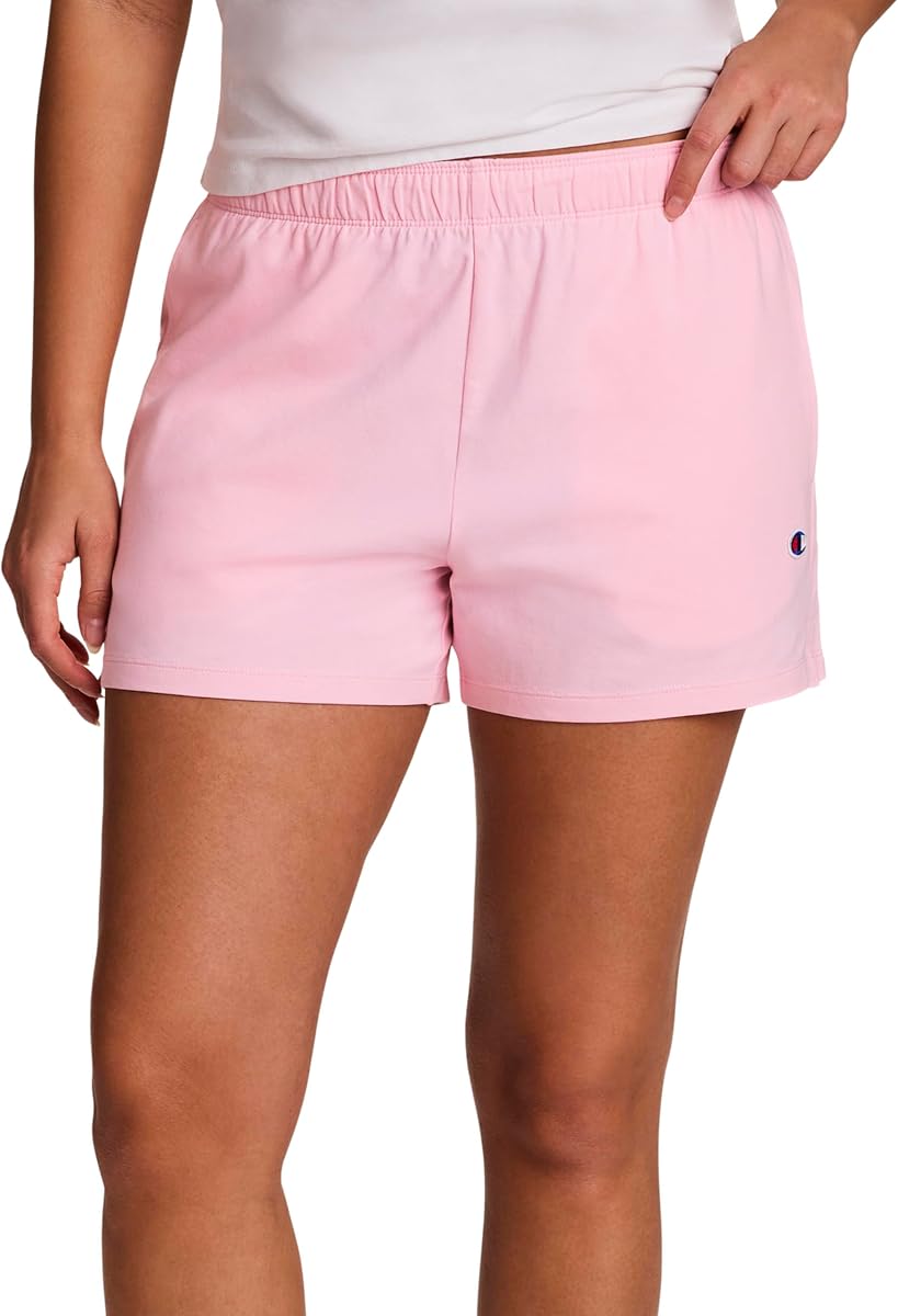 Champion Pantalón corto de práctica de 3,5" para mujer, ajuste estándar