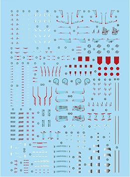 Water Slide Decals Model Stickers for RG 1/144 Mbf-P02 Astray Red Frame Decals Model kitHYD-XY