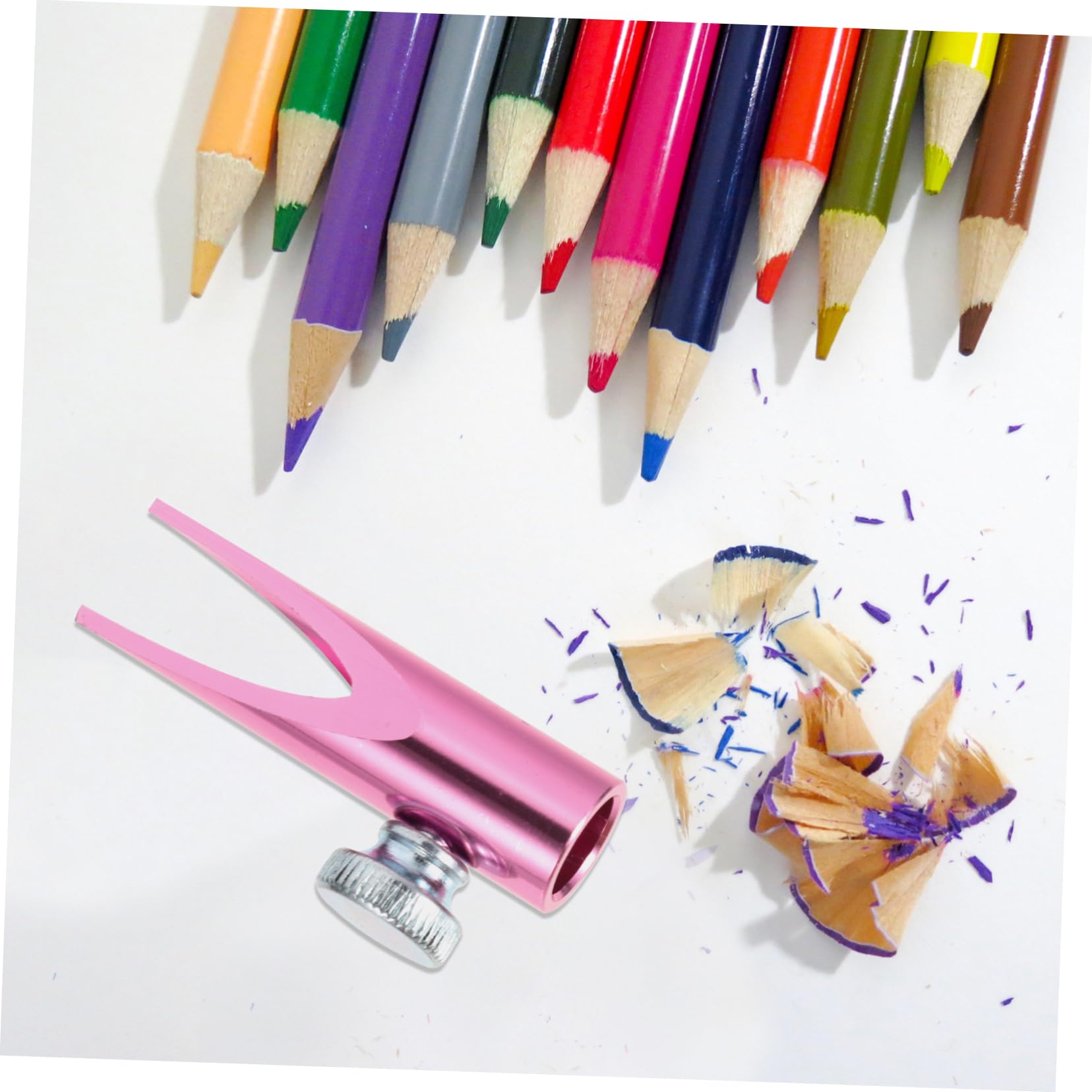 FRCOLOR 5pezzi Temperamatite Manuale Per Matite e Trucco Design Compatto e Portatile Affilatore Per Matite Per Studenti e Artisti Utile Per Uso Quotidiano e Scuola