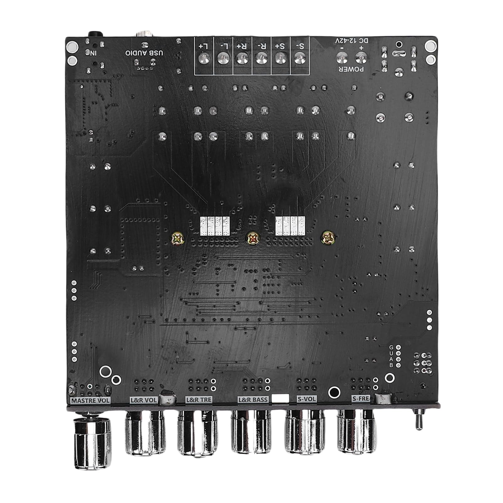 SEAFRONT Scheda Amplificatore Bluetooth a 2.1 TPA3223 Amplificatore Audio Domestico 200Wx2+400W con Regolazione Indipendente dei Bassi e degli Alti per il di Altoparlanti