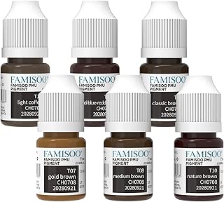 PMU Pigment Set for Brows, 6 Colors Tattoo In...