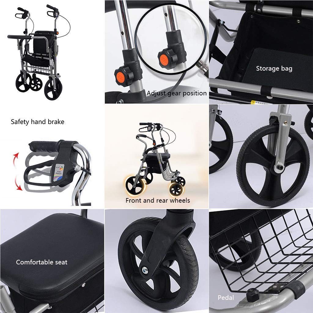 Andador, Andador con Ruedas Andador con Asiento Andador con Asiento Andador con Asiento y Ruedas Andadores Plegables de aleación de Aluminio Little Surprise