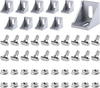 10stk Aluprofil Winkel Befestigungsmaterial, Aluprofil 40x40 Winkel