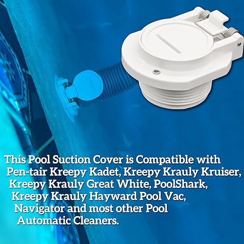 Miniatura 4 de Reemplazo de la cubierta de la succión de la piscina para Hayward, Zo-diac, Pen-tair GW9530 Vac Puerto Snap-Lock Montaje en pared Piezas de piscina