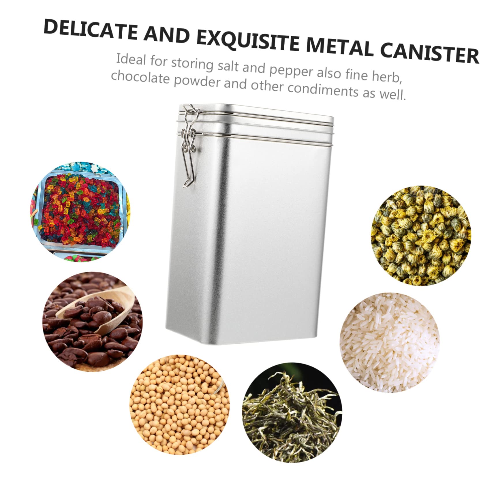 MAGICLULU 2 Stck Vorratsdose Luftdicht mit Großer Kapazität Quadratischer Kaffeebehälter für Bohnen und Tee Robustes Aufbewahrungsglas für Zuhause und Outdoor Platzsparend und Vielseitig