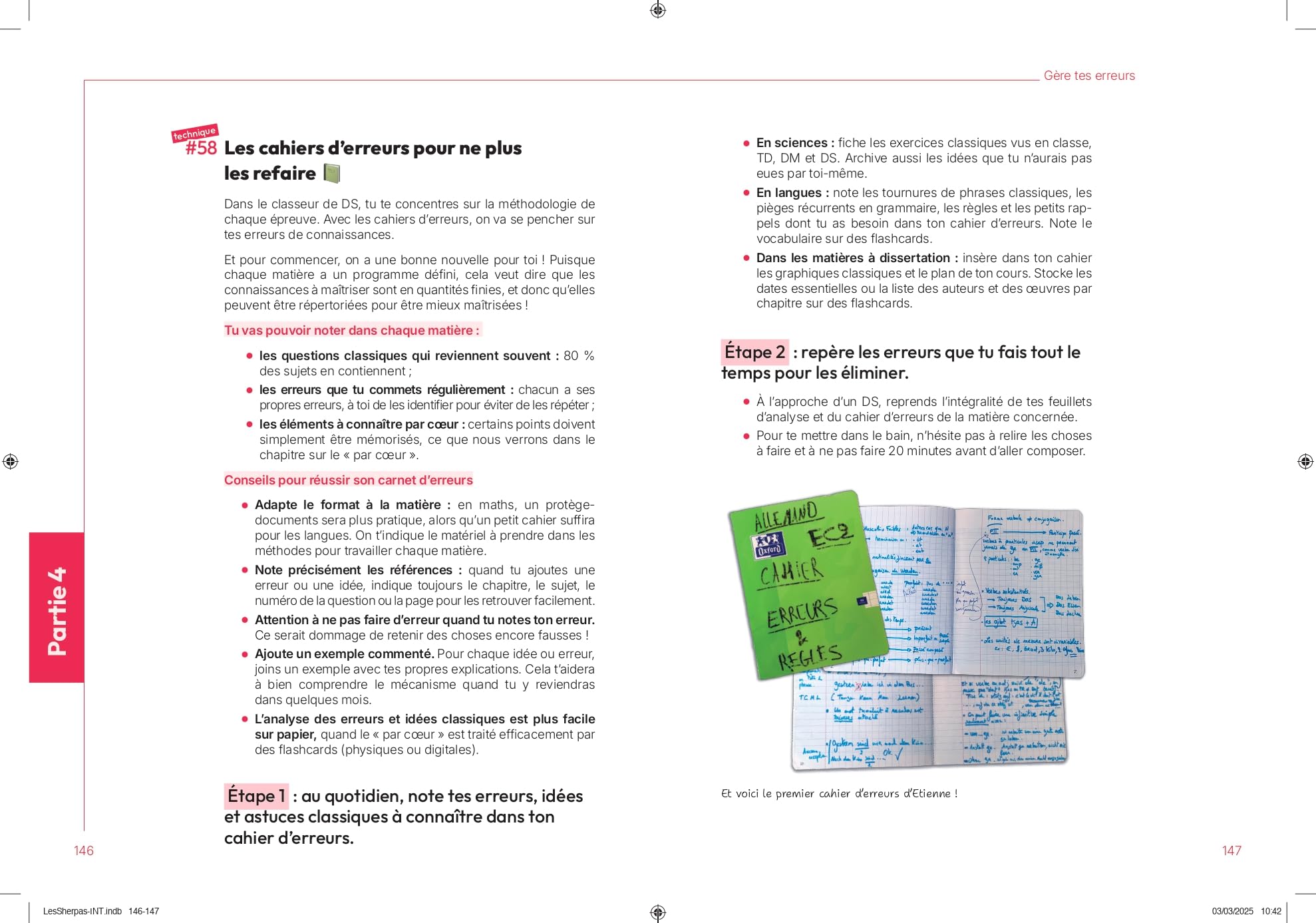 De 0 à 20/20 : les 120 techniques des étudiants qui réussissent - La méthode Sherpas