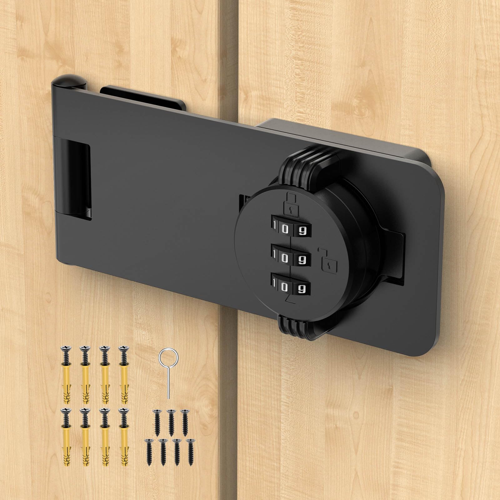 Snapklik.com : MeBantoo 3-Digit Combination Cabinet Lock, 4.5" Keyless