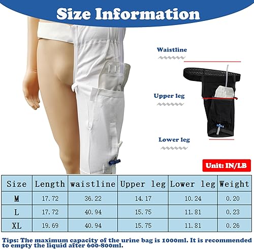 Miniatura 6 de Soporte de bolsa de drenaje de orina, soporte de bolsa de pierna de catéter,Dispositivo de estabilización de bolsas de catéter,Soporte de bolsas de