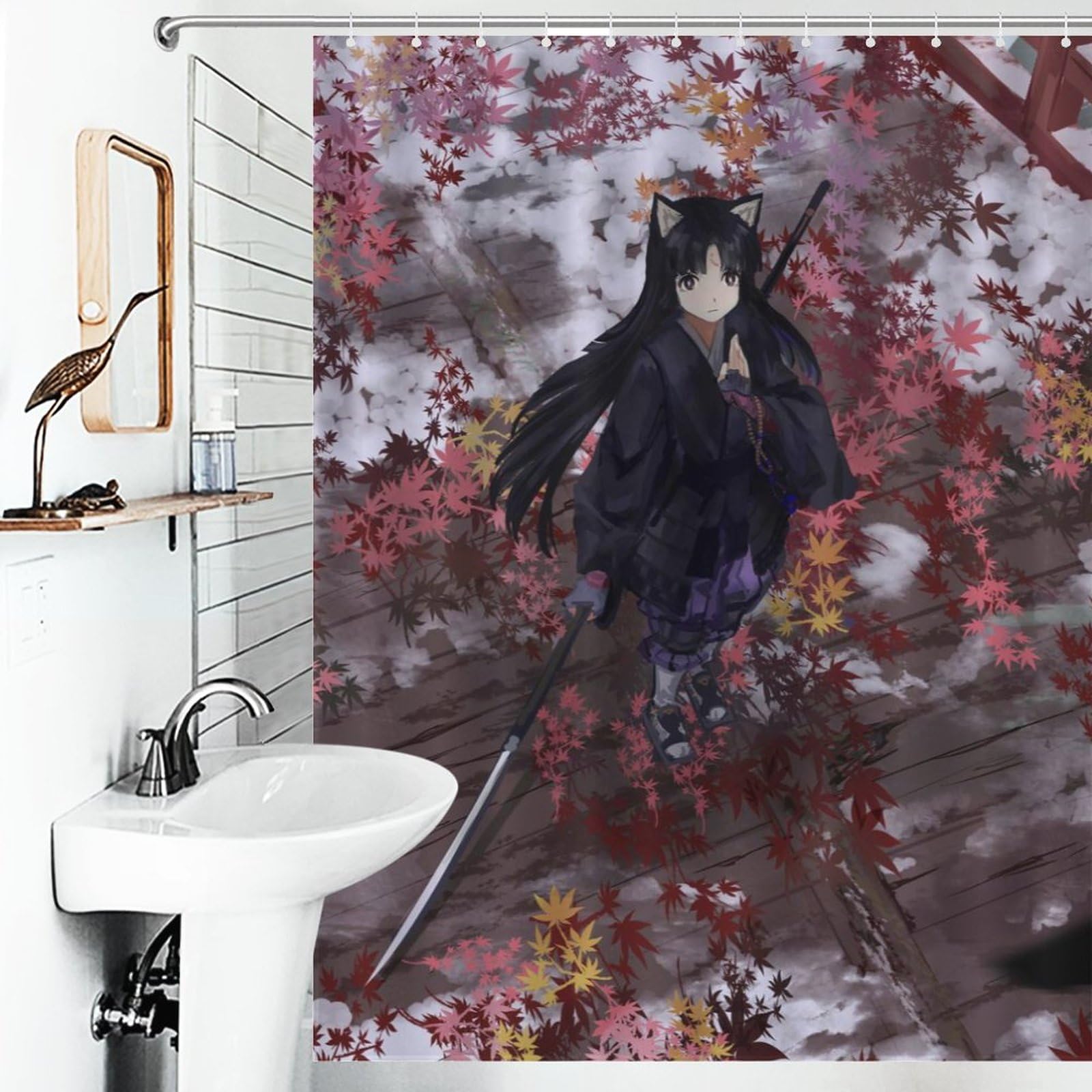 Amazon｜シャワーカーテン アークナイツ-明日方舟-サガ アニメ お風呂