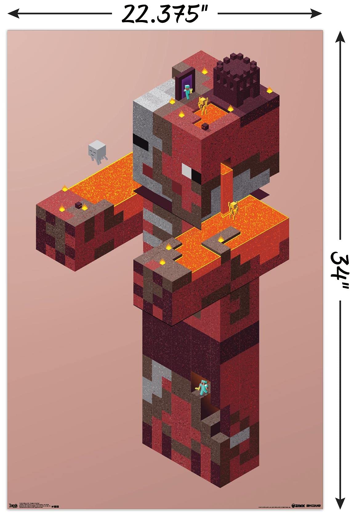 Amazon.co.jp: Trends International Minecraft - ピッグマン ネザー