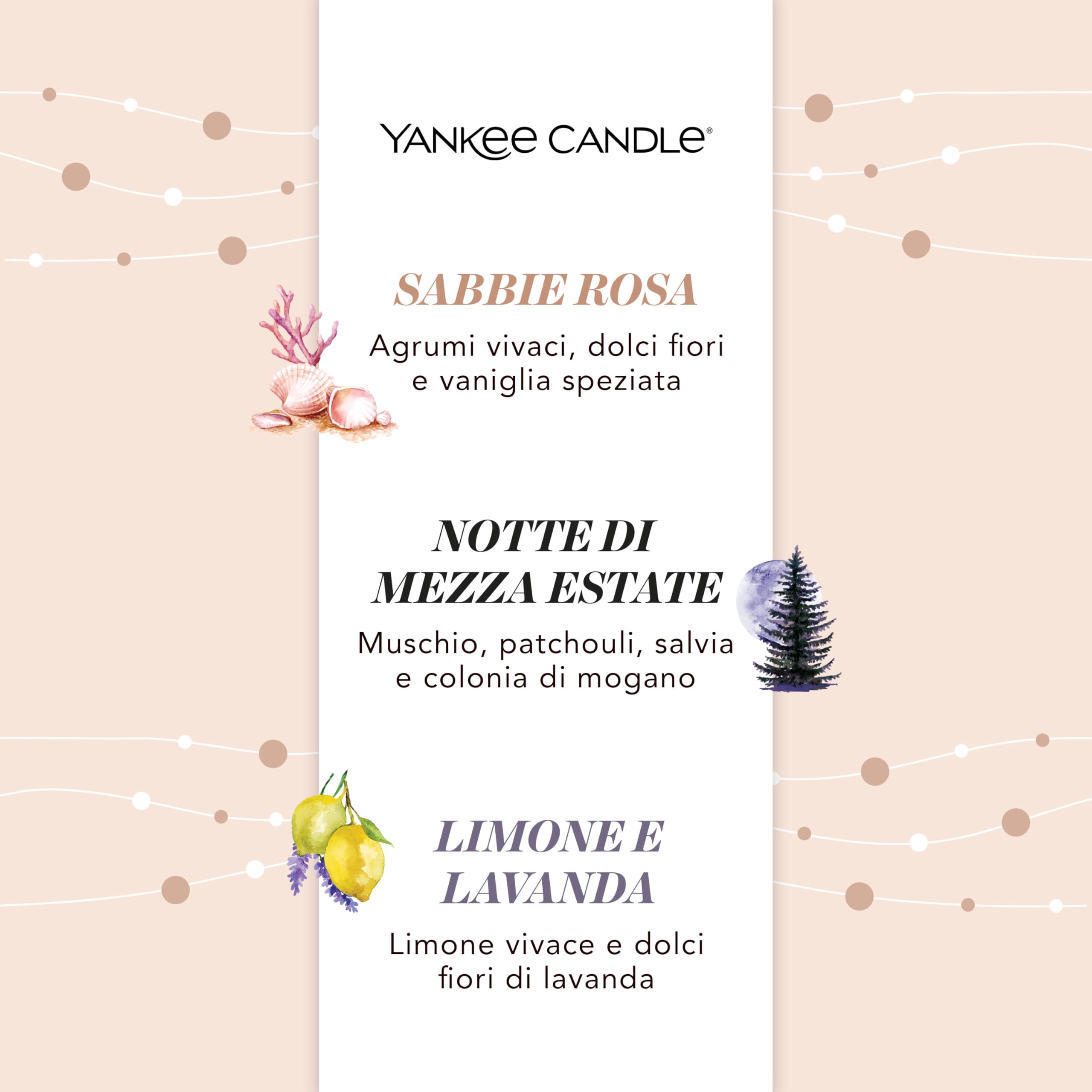 Yankee Candle Set regalo di candele profumate | 3 mini candele votive profumate | Miscela di cera di soia | Regali perfetti per le donne
