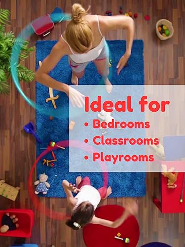 Miniatura 9 de KOECKRITZ Alfombras suaves y coloridas para niños (pasa la prueba de inflamabilidad), muchos tamaños y colores brillantes para seleccionar (4 x 4