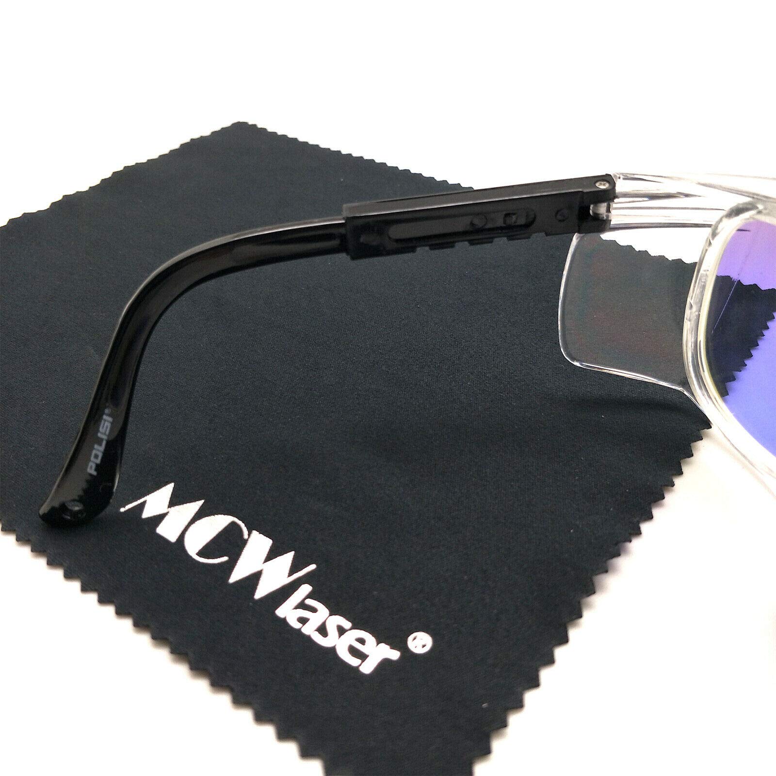 MCWlaser, occhialini protettivi di sicurezza con anidride carbonica, 10600 nm, 10,6 um, riflettenti, con anidride carbonica, per incisione laser, incisione, taglio, trattamento di bellezza, EP-25