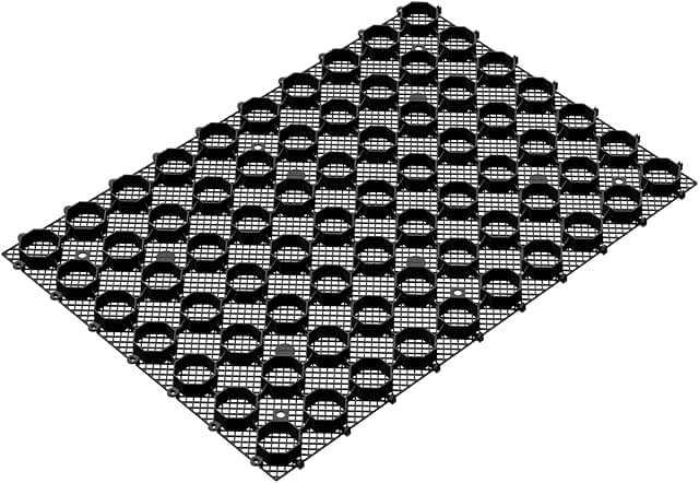 PebbleLock Interlocking Permeable Paver Grid, Heavy-Duty Recycled Plasti...