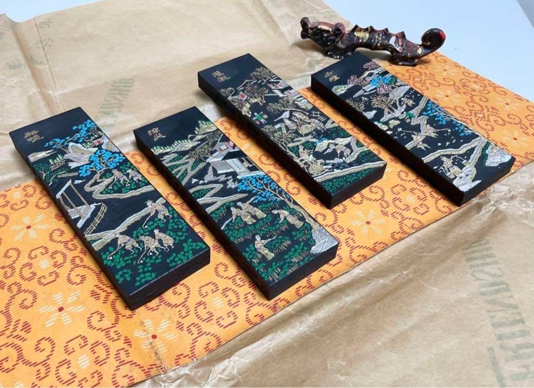 古墨 セット 高級古墨セット（ 木製フレーム付き） 高級古墨セット