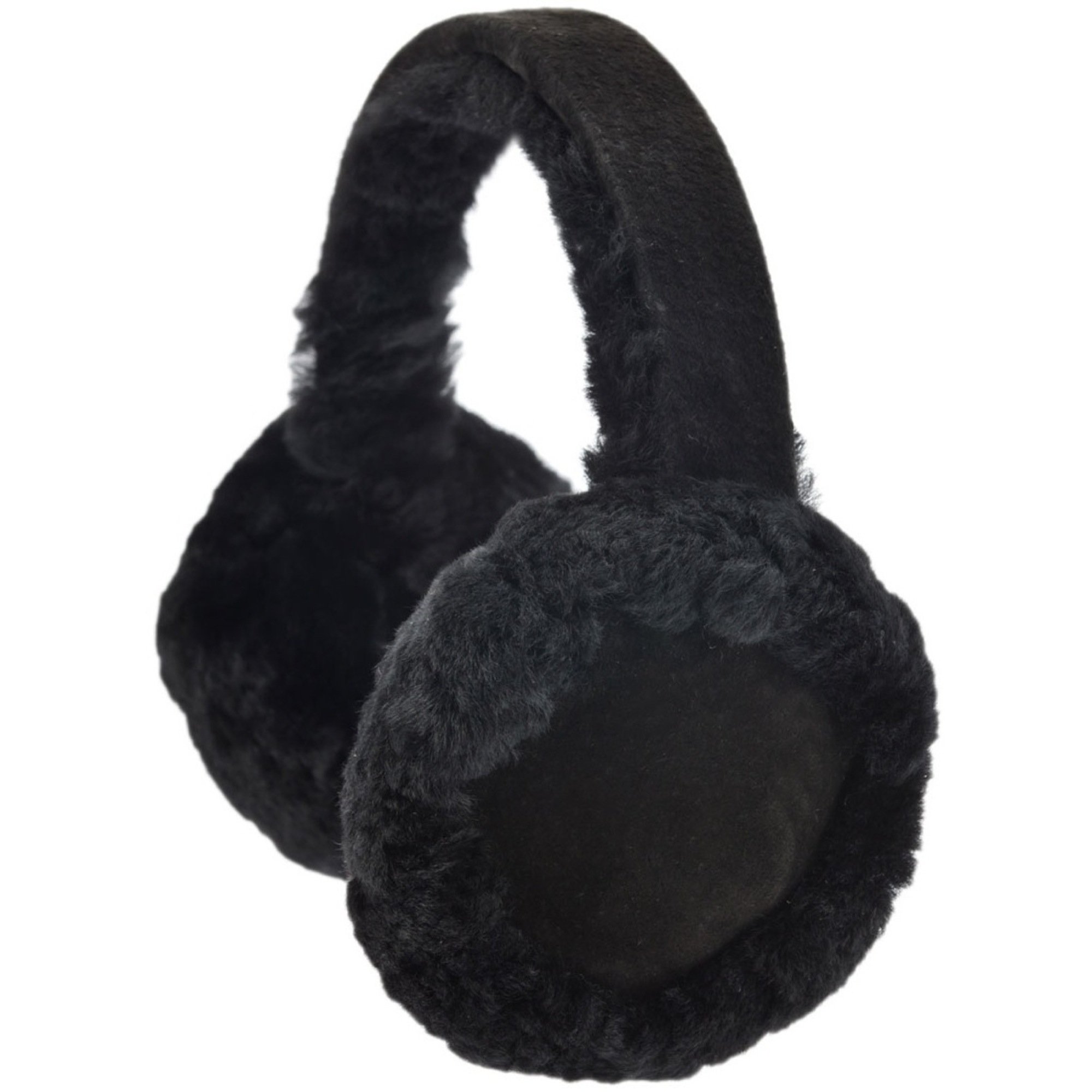 Snugrugs Ladies Full Sheepskin Ear Muffs with Gift Box in Classic Colours, Black, One Size