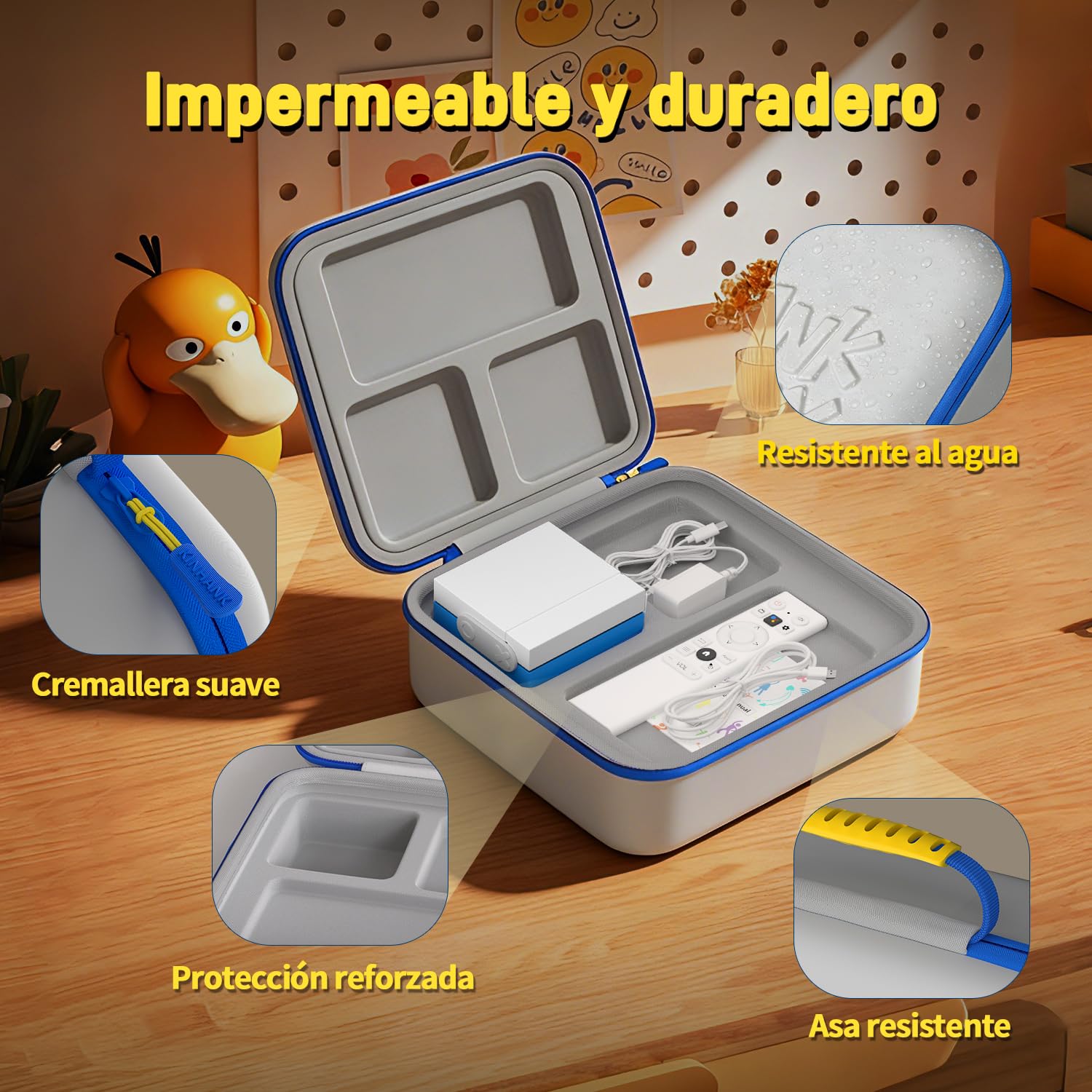 KINHANK MotionX Active Game System Bolsa De Viaje, Funda De Almacenamiento Ligera Y Portátil con Asa para Consola De Juegos Familiar para Interiores Y Accesorios