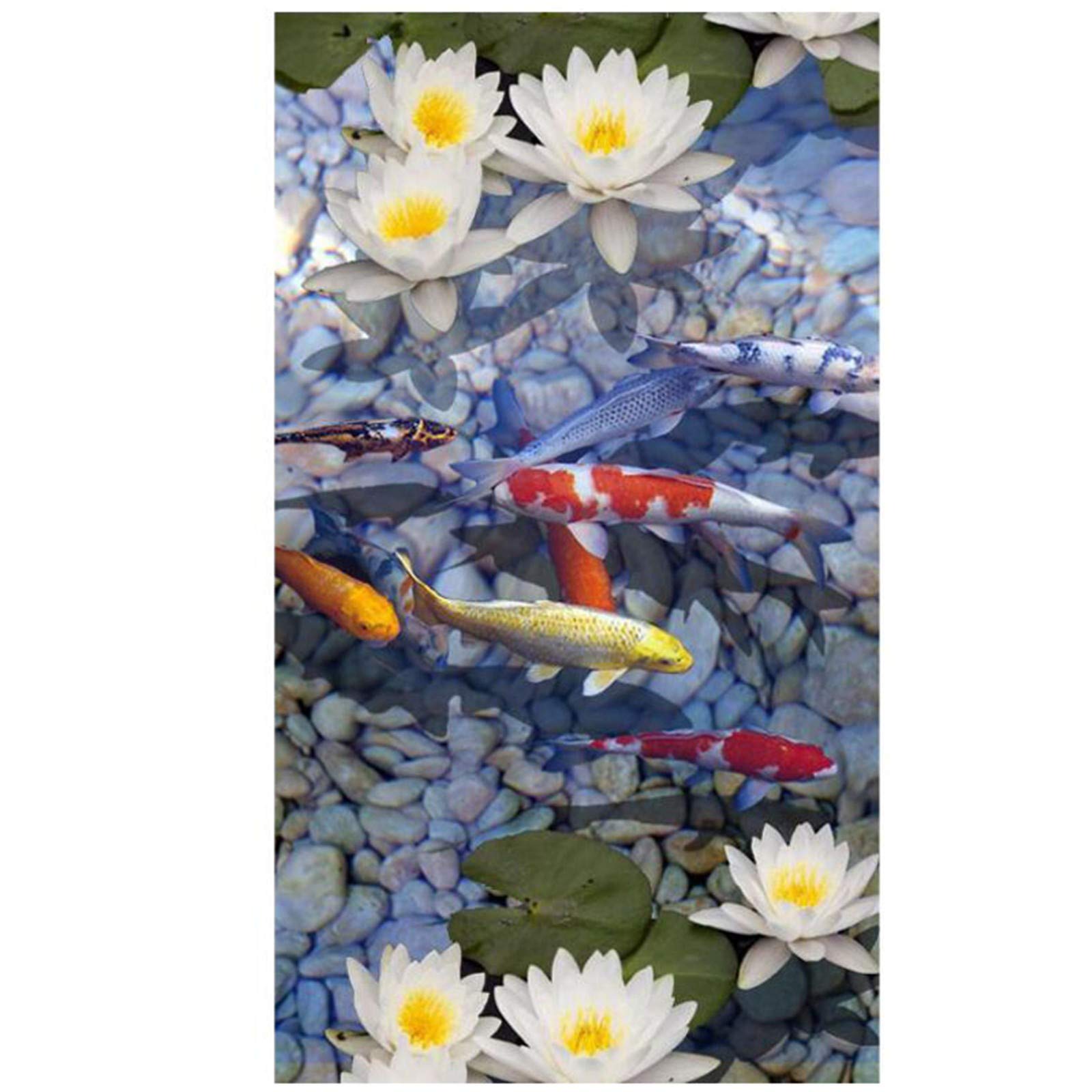Broderie diamant 5D carpes koi peinture strass cristal grand format de qualite pour art mural
