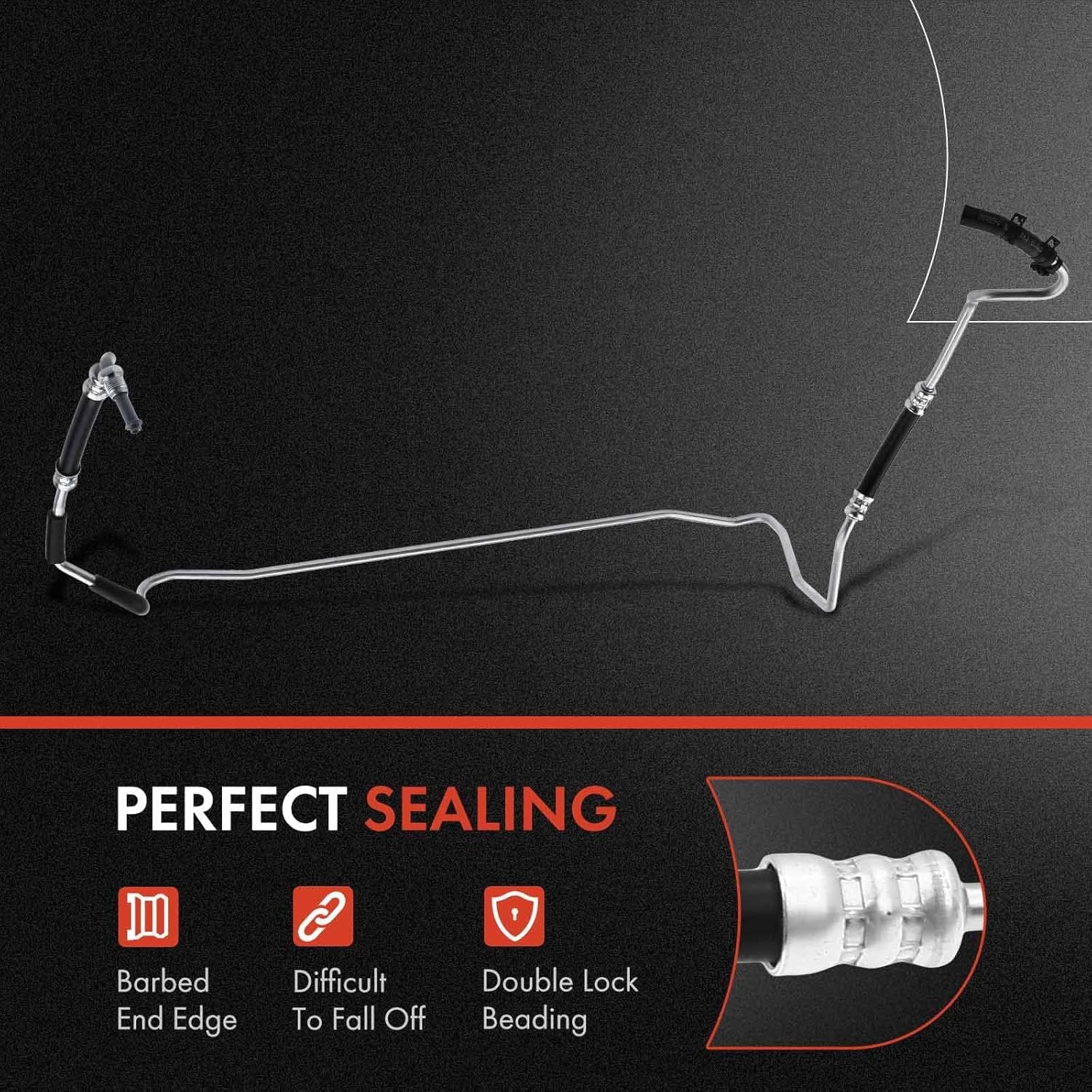 A-Premium Power Steering Pressure Hose Line Assembly Compatible with Honda Pilot 2006 2007 2008 V6 3.5L FWD