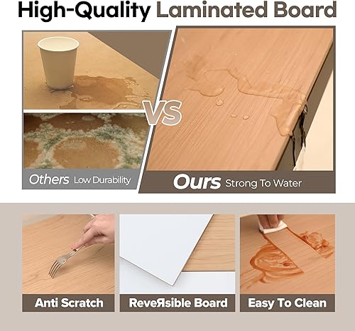 Miniatura 3 de HOMEDANT House - Estantería de metal laminado de 5 niveles, estante de almacenamiento ajustable, estantes resistentes, organización multiusos,