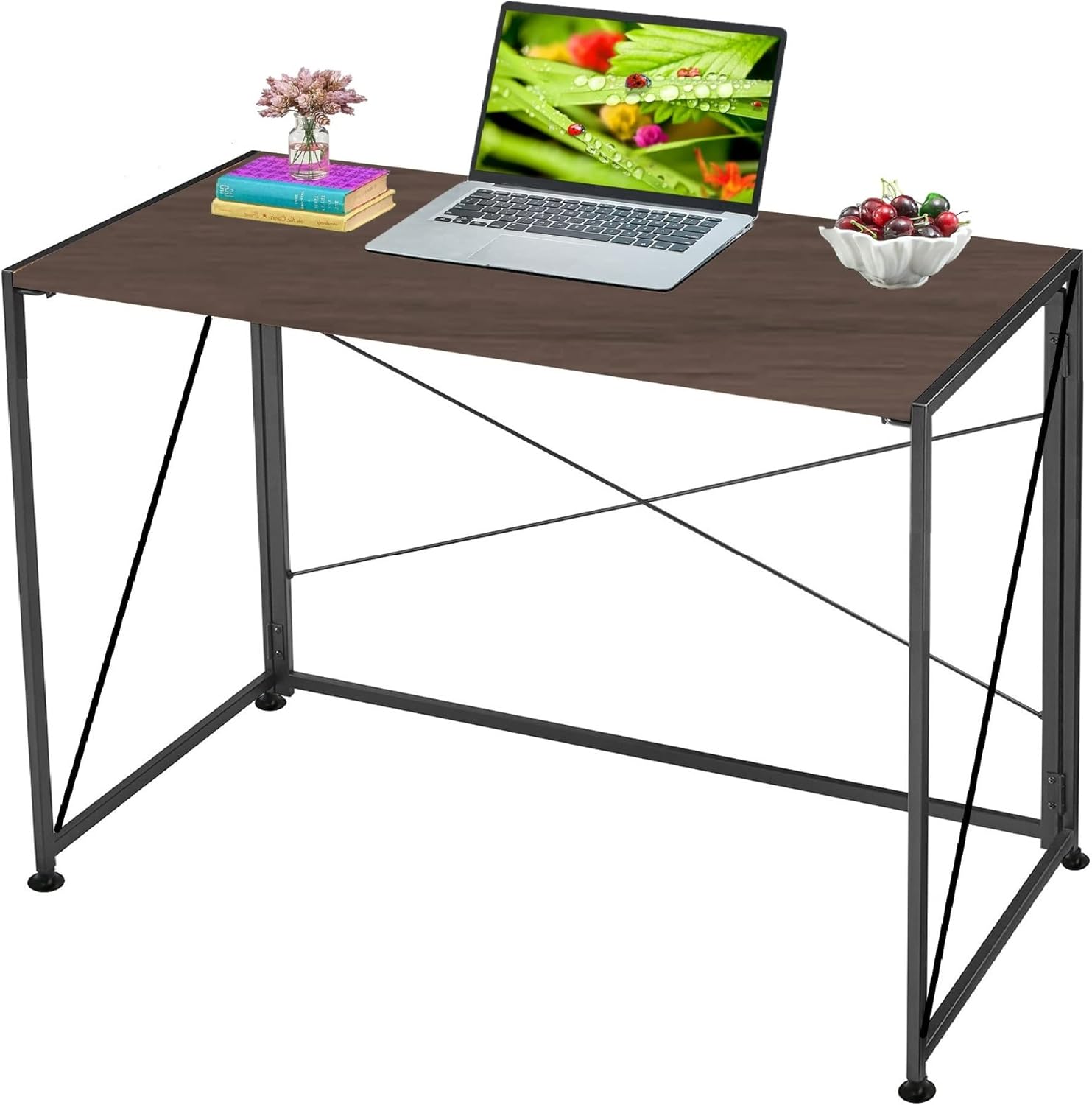 Abaseen Folding Desk Table for Home Working and Office Use, Foldable