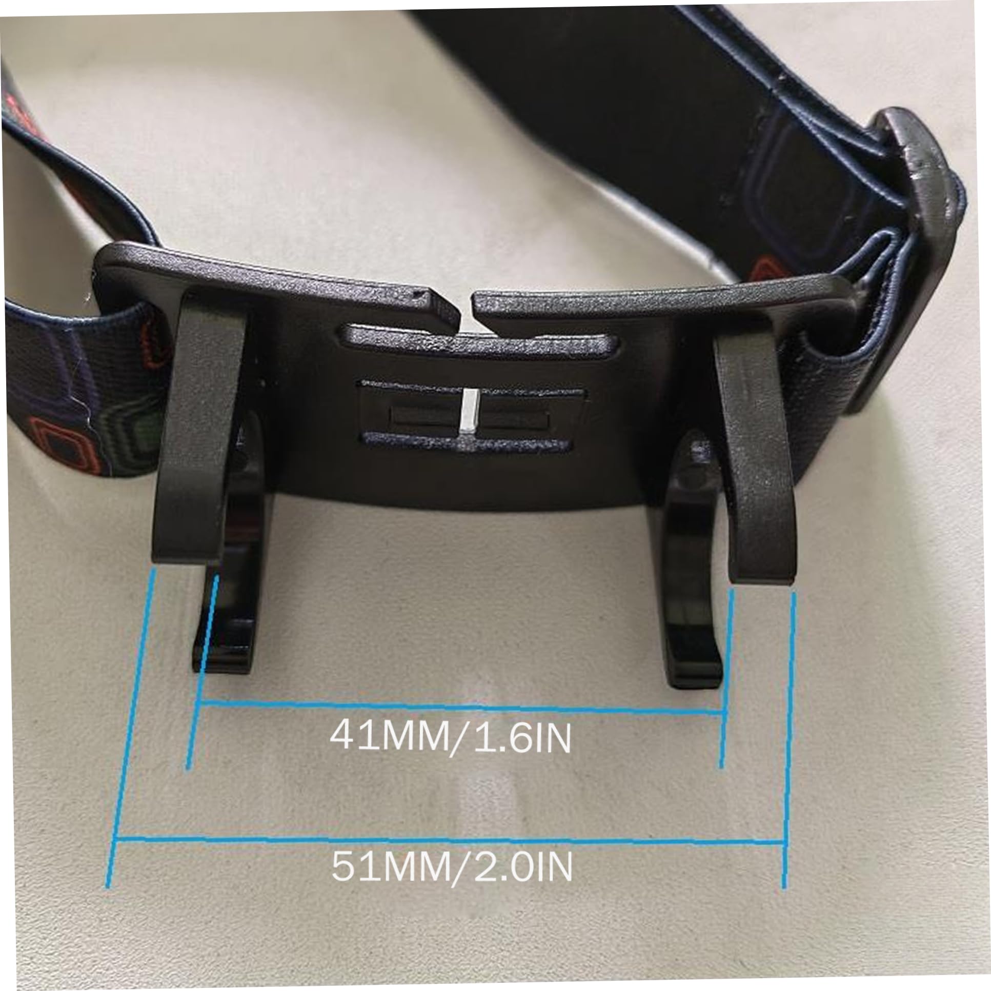 Paquete de 2 Correas Ajustables para Linterna Frontal, Diadema con Soporte para Linterna, Compatible con linternas Frontales LED de 24 mm. Banda de Repuesto.