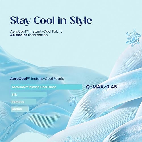 Miniatura 6 de Dream Valley Outlast Edredón refrescante, edredón de cama Queen y King, mantas refrescantes de verano para personas que duermen con calor, edredón