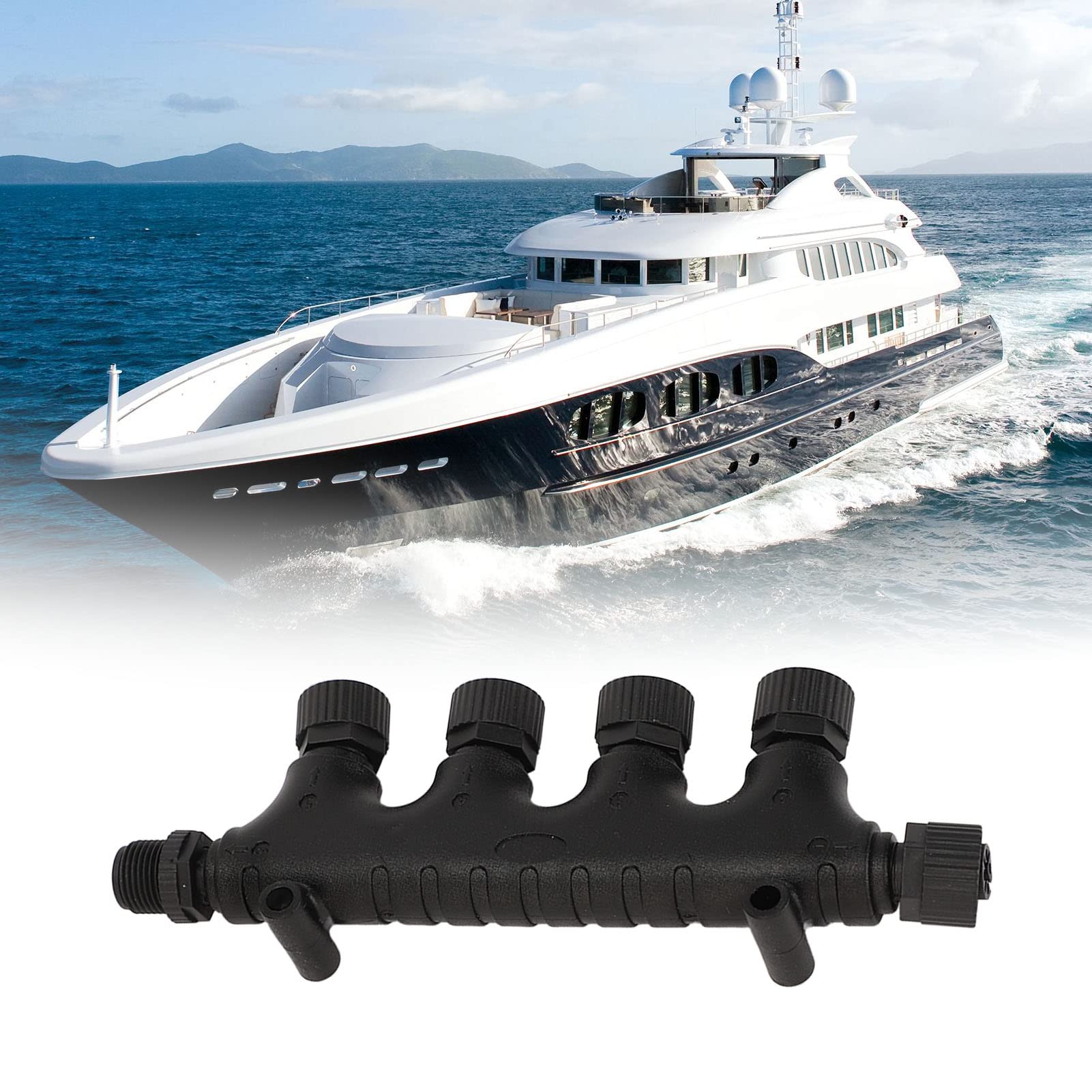 4 Port T Connector, For NMEA 2000 N2K 4 Ports Tee Connector 5 Pin IP67 Waterproof for Lowrance Networks