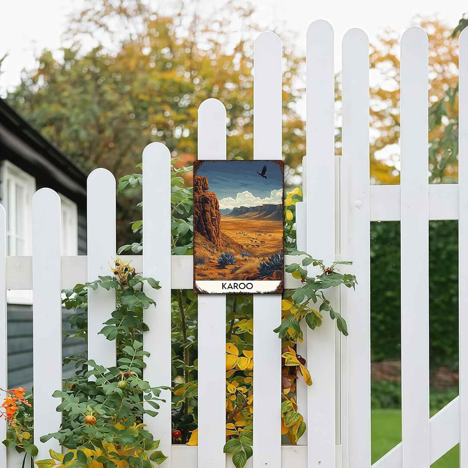 Karoo Desert Landscape Vintage Travel Aluminum Metal Sign 8 x 12 Inch image 5