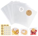 200pcs Cellophant&uuml;ten Klar 12x17cm f&uuml;r Hochzeit Geburtstag Weihnachten