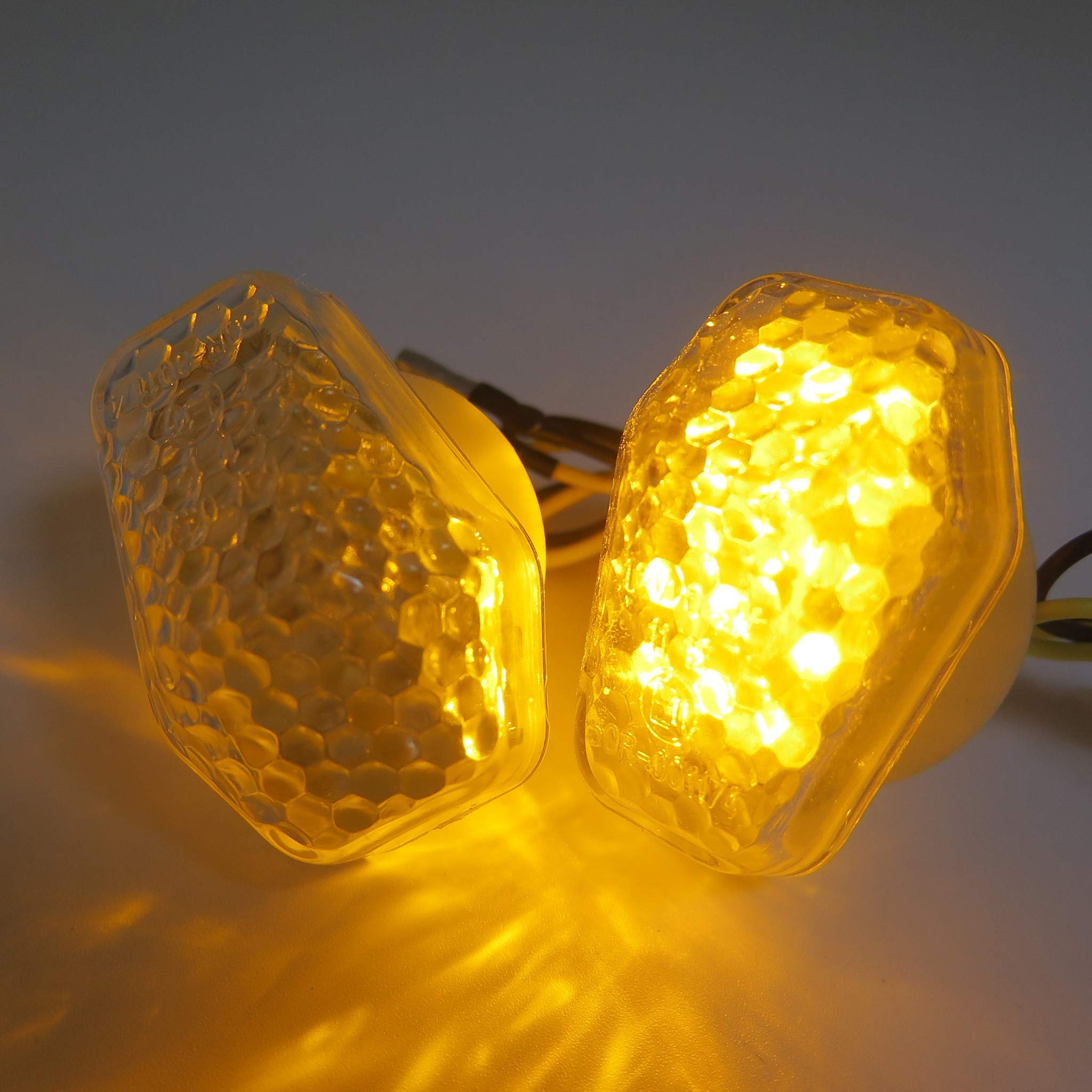 HONGK- Led Turn Signals Compatible with Suzuk Gsxr 600 750 1000 Sv650 Sv1000 Bandit 1200S 1250S Cl [B01C0SU60S]