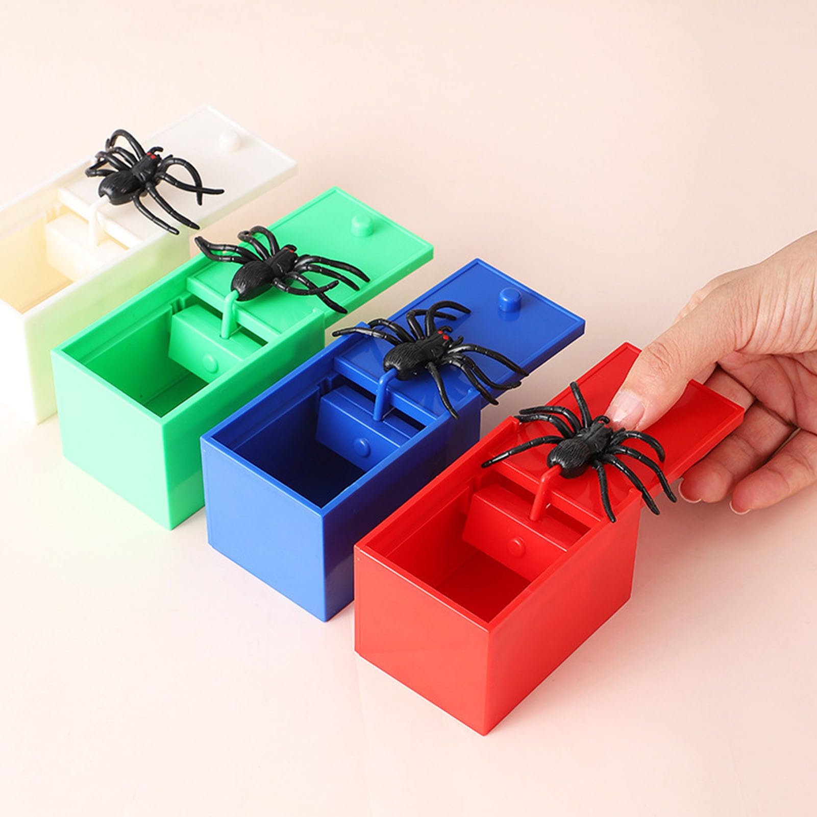 Halloween Spinnen-Schreckbox Lustiges Party-Streiche-Spielzeug | Trickreiche Spielzeuge Halloween-Streich-Spinnenbox Für Mädchen Kinder Aprilscherz Party Halloween Geburtstag Gruselig