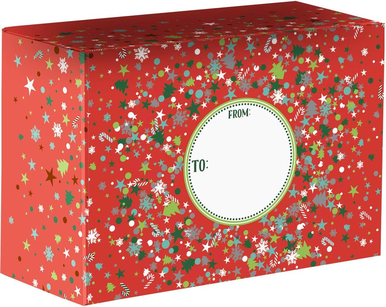 Jillson & Roberts Medium Christmas Mailing Boxes, Party Time (24 Pcs)