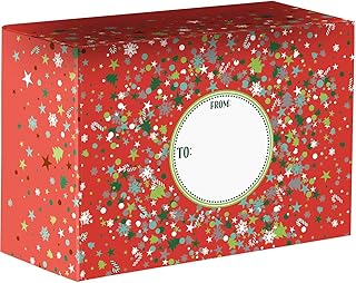Jillson Roberts Medium Christmas Mailing Boxes, Party Time (24 Pcs)