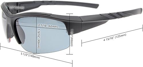 Miniatura 6 de Eyekepper TR90 - Gafas de sol irrompibles para deportes bifocales sin montura para béisbol, correr, pesca, conducción, golf, softbol, senderismo,