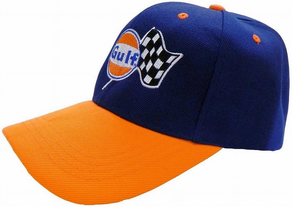 Gulf Racing Team Baseball Cap Blue and Orange