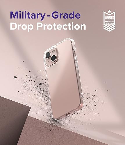 Miniatura 5 de Ringke Compatible con iPhone 13, Air Soft Transparente TPU a prueba de golpes, flexible, ligera, delgada funda para teléfono - Transparente