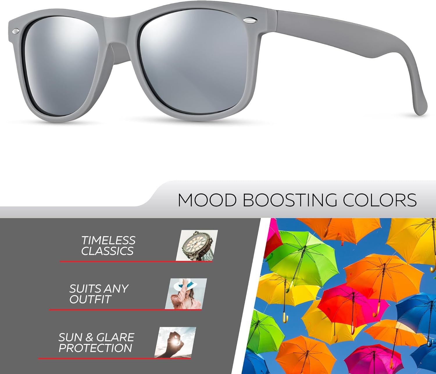 Retro Rewind Polarized Sunglasses for Men and Women - UV Protection Classic Sun Glasses - Image 2