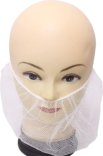 300 piezas desechables de nylon panal Royal Beard Protector redes, sin látex (negro)