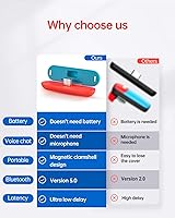 Vista 2 de TXLBTTL Interruptor transmisor adaptador Bluetooth, receptor para interruptor, USB-C, micrófono digital integrado APTX, baja latencia, chat de voz