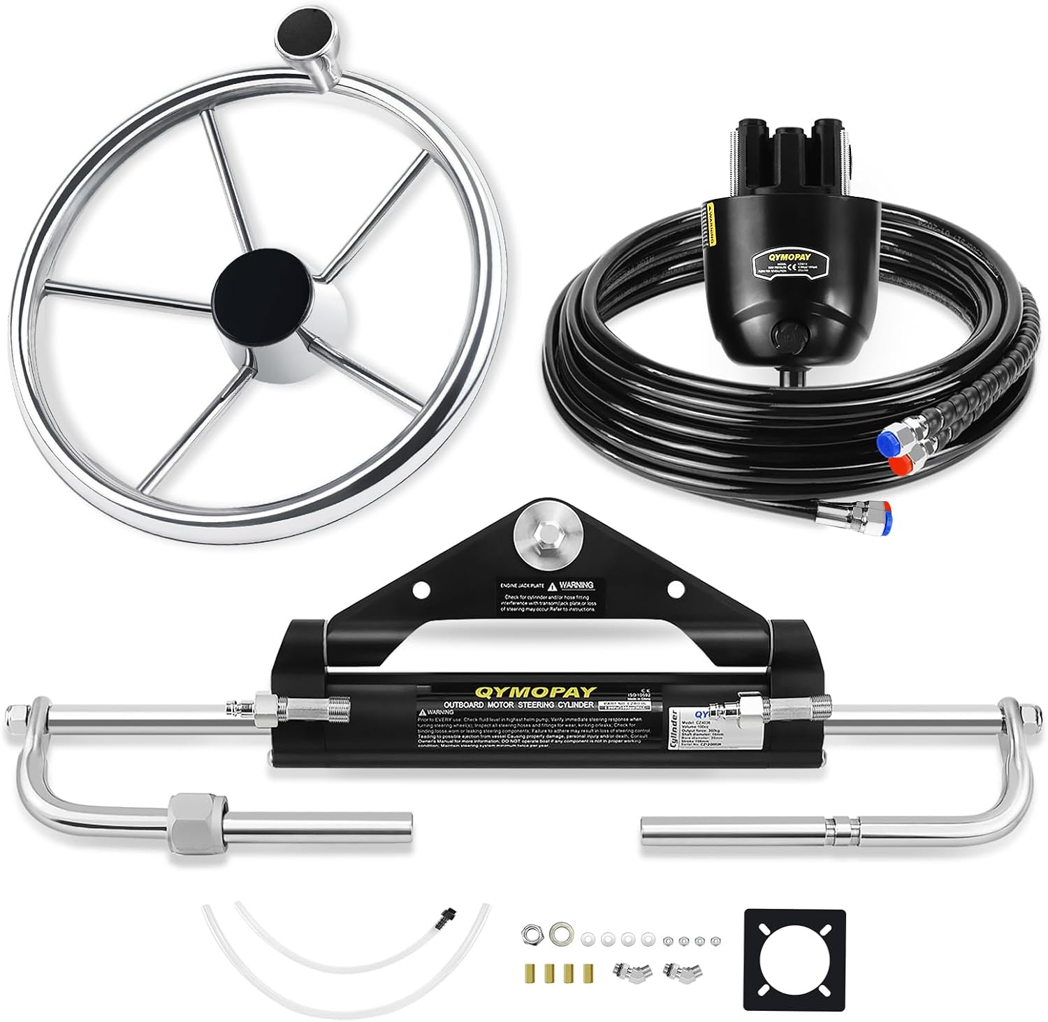100/150/300HP Hydraulic Outboard Steering Kit, Marine Hydraulic