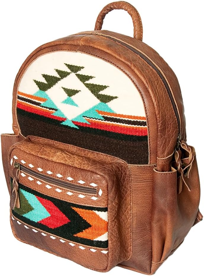 American Darling Backpack Saddle Blanket Genuine Leather Western Women Bag Handbag Purse | for Laptop School