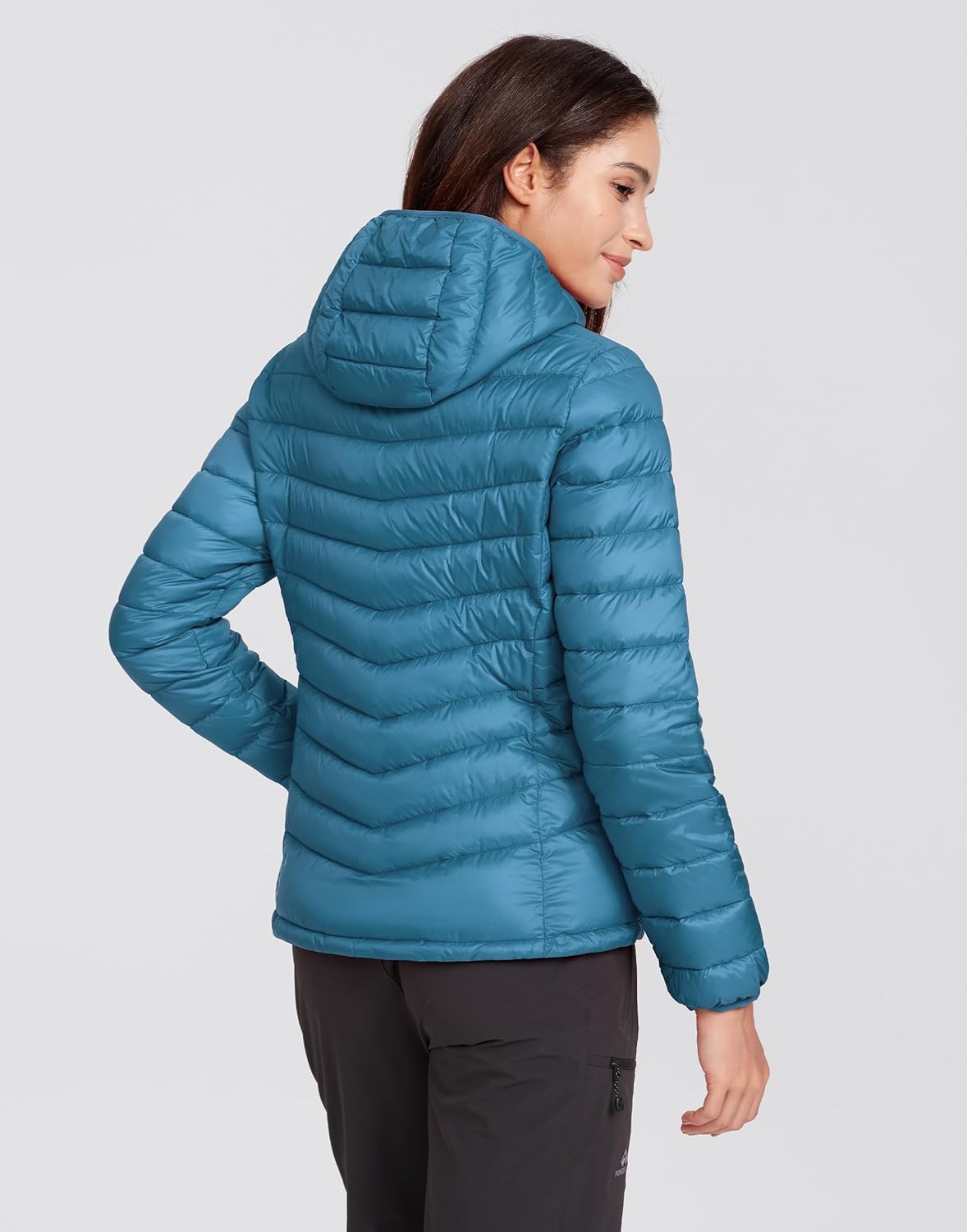 Pioneer Camp Women's Packable Puffer Jacket Winter Light Weight Water-Repellent Quilted Coat with Hood - Image 4