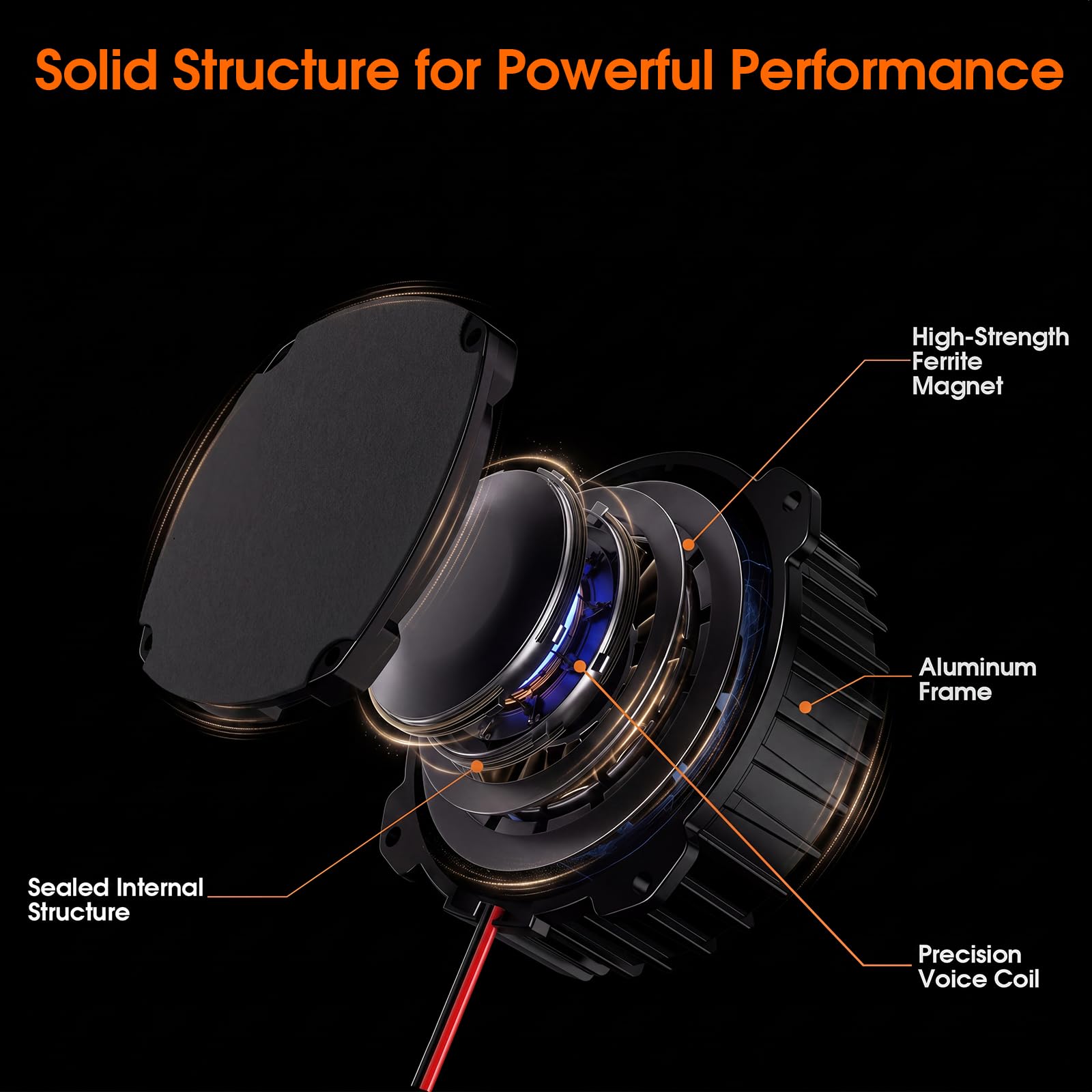 Douk Audio BS-2 Bass Shaker: 30 W Taktiler Wandler – Subwoofer-Tieftöner für Heimkino, Car-Audio und Vibrationserlebnisse im Gaming-Sessel