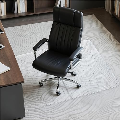 Miniatura 7 de Alfombrilla para silla de oficina para alfombra 36 x 48 pulgadas alfombra de escritorio de computadora - Alfombra de plástico PVC alfombra
