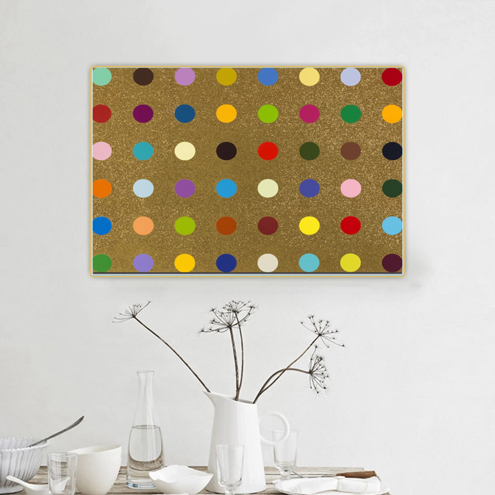 Amazon.co.jp: ダミアンハーストポスターカラフルなドット Amazon.co.jp: ダミアンハーストポスターカラフルなドット