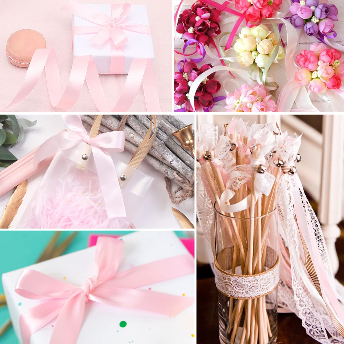 Nastro Di Raso 10mm X 23m - 54 Colori Per Regali, Matrimoni E Decorazioni | Poliestere Lucido - Foto 7