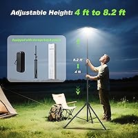 Vista 3 de Camping Lights with Remote & Stand 8.2 Ft,14000 mAh Rechargeable Camping Lantern Tent Light, 6000 Lumen Magnetic Work Light,Portable Outdoor Light