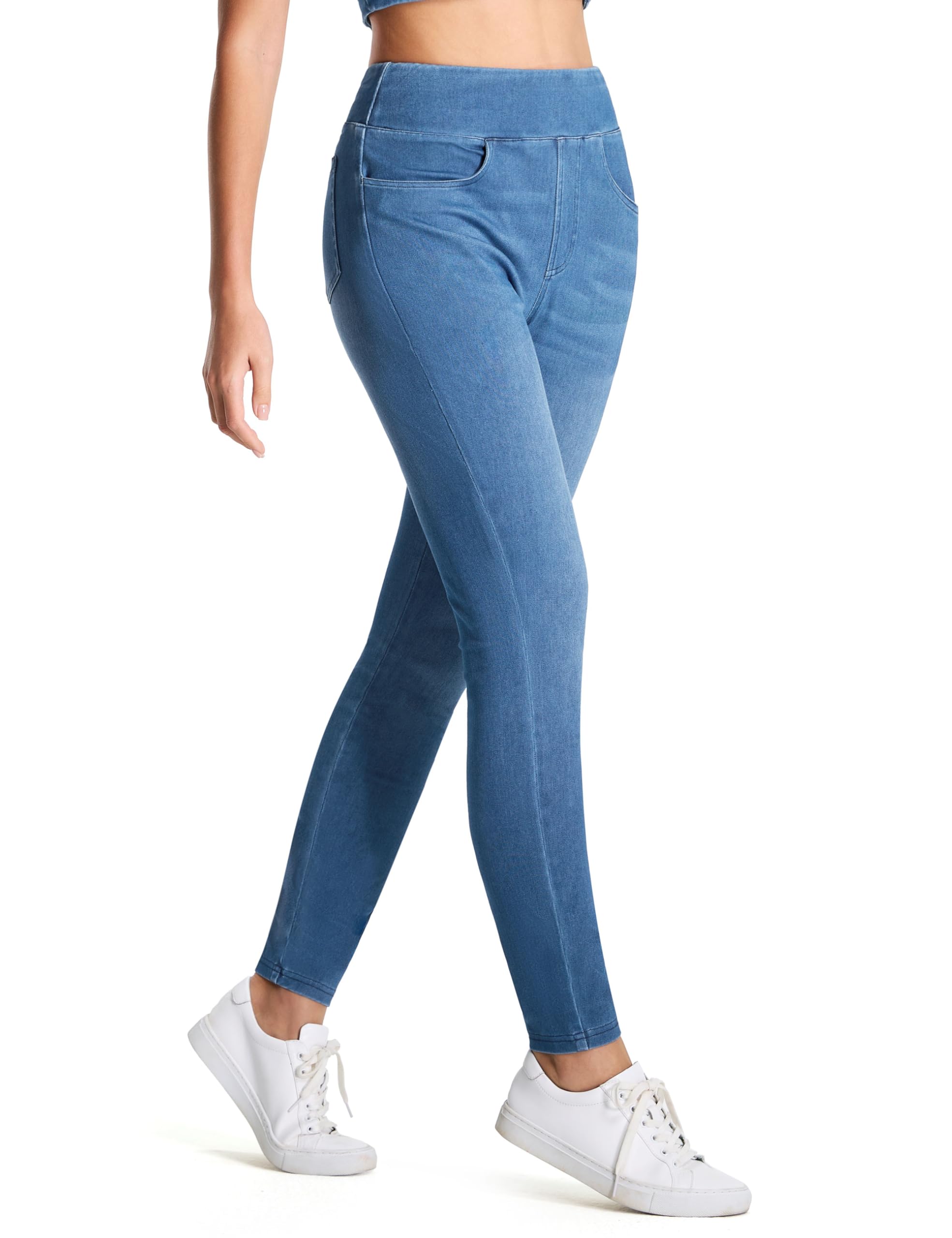 THE GYM PEOPLE Damskie dżinsy Scrunch Butt Stretch High Waist Skinny Jeans